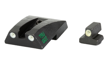 Picture of Meprolight Tru-Dot, Tritium Fixed Sights, Green/Green, Fits S&W 1911 Full Size, Novak Cut 0117653101 840103136622