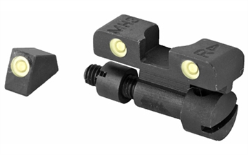 Picture of Meprolight USA Tru-Dot Adjustable Sights Green Tritium White Outline Front Sight-Green Tritium White Outline Rear Sight Smith & Wesson K/L/N Frames 227703101