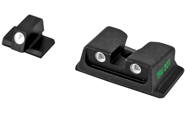 Picture of Meprolight USA Tru-Dot Green Tritium White Outline Front Sight-Green Tritium White Outline Rear Sight Smith & Wesson M&P (Non Optics Ready) 117663101