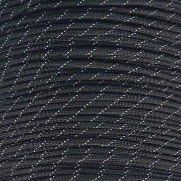 Picture of Mero 550 Paracord - 100' 550 lb Black 3 Reflctive Trac 014