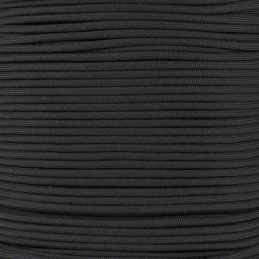 Picture of Mero 550 Paracord - 100' 550 lb Black 5040 Military 037