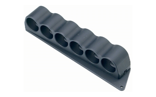 Picture of Mesa Tactical 6-Shell Side Saddle, 12 Gauge, Rugged, Reliable On-gun Shotshell Carriers, Fits Mossberg 500, 590, Black 90390