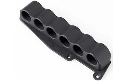 Picture of Mesa Tactical 6-Shell Side Saddle, 20 Gauge, Fits Remington, On-gun shotshell carriers, Black Finish 93250