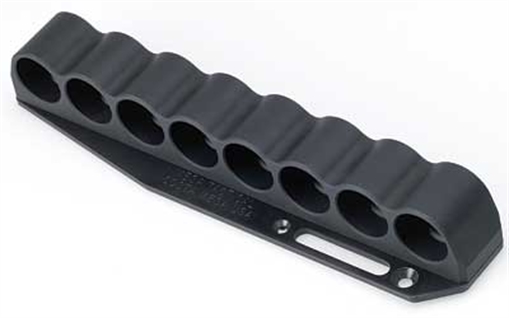 Picture of Mesa Tactical 8-Shell Side Saddle, 12 Gauge, Rugged, Reliable On-gun Shotshell Carriers, Fits Remington 870, Black 90420
