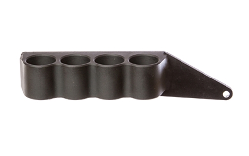 Picture of Mesa Tactical SureShell, 4-Shell Side Saddle, Fits Moss 500/590A1/Mav88, 12 Gauge, Left Side, Matte Finish, Black 91240