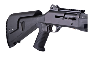 Picture of Mesa Tactical Urbino Pistol Grip Stock, Fits Benelli M4 12 Gauge, 12.5" Length of Pull, Adjustable Cheek Riser, Matte Finish, Black 90040