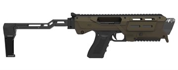 Picture of Meta Tactical Llc MX-1 Conversion Kit Fits Glock 3/4/5 OD Green Aluminum Stock MX1-PS-GR