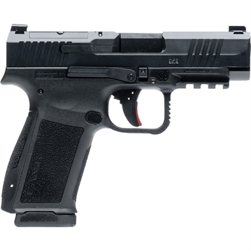 Picture of CANIK METE MC9LS, Semi-automatic, Striker Fired, Polymer Frame Pistol, Compact, 9MM, 3.64" Barrel, Nitride Finish, Black, Optic Ready, White Dot Front Sight, Blackout Rear Sight, 2 Magazines, 17 Rounds HG7883-N HG7883N