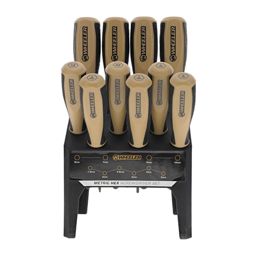 Picture of Wheeler Engineering METRIC HEX BENCHTOP SCREWDRIVER SET 10-PIECE 4005281