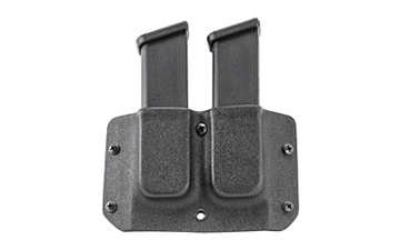 Picture of Mission First Tactical Generic 9/40 Double Stack Double Mag Pouch, Fits Glock, S&W M&P, H&K, Beretta, and Most Double Stack Magazines, Adjustable Retention, Includes 1.5 Belt Clip, Ambidextrous, Black HDMP-GDS940