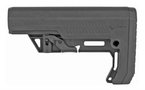 Picture of Mission First Tactical Battlelink Extreme Duty Minimalist Stock Collapsible Black Synthetic for AR-15, M16, M4 with Mil-Spec Tube (Tube Not Included) BMSMILEXD