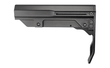Picture of Mission First Tactical Battlelink Minimalist Mil-Spec Stock Black Aluminum for AR-15 Mil-Spec Buffer Tubes BMSMILMTLBL