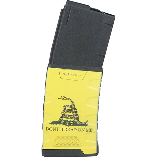Picture of Mission First Tactical Extreme Duty 30rd 223 Rem/5.56x45mm Fits AR-15/M4 Black w/ Gadsden Flag Polymer EXDPM556GF