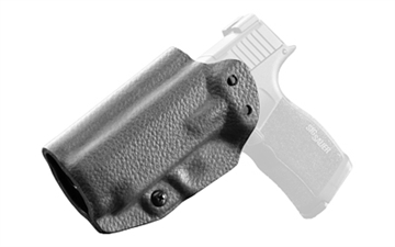 Picture of Mission First Tactical Hybrid Holster, Inside Waistband Holster, Ambidextrous, Fits Sig P365 XL, Kydex with Leather Shell, Includes 1.5" Belt Attachment, Black H3-SIG-4-BLK2
