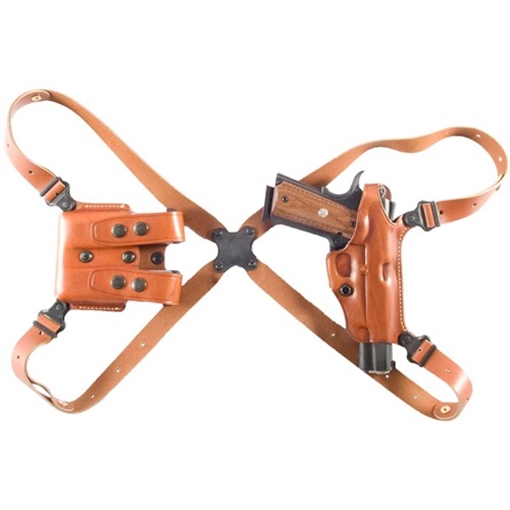 Picture of Galco Miami Classic Shoulder System Size Fits Chest Up To 56" Tan Leather Fits 1911 Fits 3-3.50" Barrel Right Hand MC212