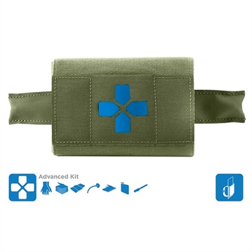 Picture of Blue Force Gear - Micro Trauma Kit NOW! - Belt Mount - Advanced Supplies - OD Green BT-TKN-MTKN-ADV-OD 812114025592