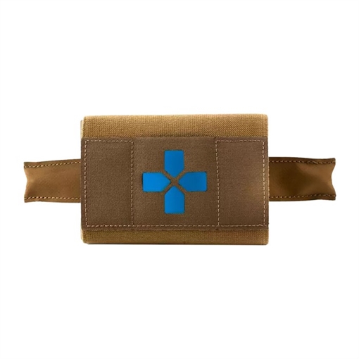 Picture of Blue Force Gear Micro Trauma Kit NOW! MOLLE Mounted Helium Whisper Pro Supplies Coyote Brown -CB HW-TKN-MTKN-PRO