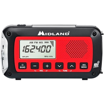Picture of Midland Midland Dynamo Crank Radio AM/FM/Weather Alert 2600mAH battery ER40