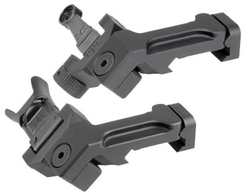Picture of Midwest Industries Combat Rifle Sight, 45 Degree Offset, Adjustable Front and Rear, Low Profile, Fully Ambidextrous, Flip-Up, Includes A2 Sight Tool, Black Finish MI-CRS-OSS