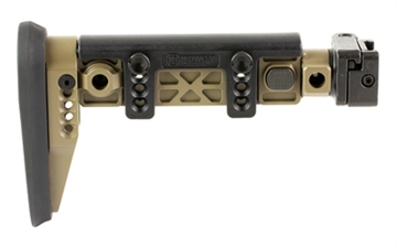 Picture of Midwest Industries Alpha Side Folding Stock, Fits AK47 and Other Firearms with 1913 Picatinny Stock Adapter, Matte Finish, Flat Dark Earth MI-AK-ALPHA-FS-FDE