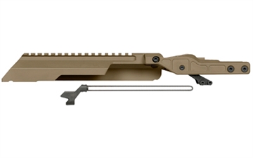 Picture of Midwest Industries Alpha AK Railed Top Cover/Dust Cover, Fits Most AKM Pattern Rifles with Midwest Industries ALPHA Series Handguards, Anodized Finish, Flat Dark Earth MI-AK-ALPHA-RTC-FDE