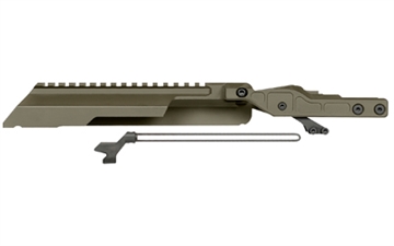 Picture of Midwest Industries Alpha AK Railed Top Cover/Dust Cover, Fits Most AKM Pattern Rifles with Midwest Industries ALPHA Series Handguards, Anodized Finish, Olive Drab Green MI-AK-ALPHA-RTC-ODG