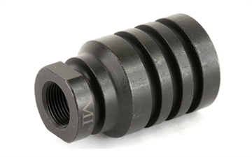 Picture of Midwest Industries Blast Diverter Black Phosphate Steel with 1/2"-28 tpi Threads, 1.75" OAL & 1.09" Diameter for 223 Rem, 5.56x45mm NATO AR-Platform MIPBD