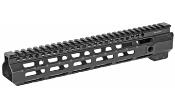 Picture of Midwest Industries Combat Rail, Handguard, 11.5 " Length, M-LOK, Includes 5-Slot Polymer Rail Section, Barrel Nut and Wrench, Fits AR-15, Black Anodized Finish MI-CRM11.5