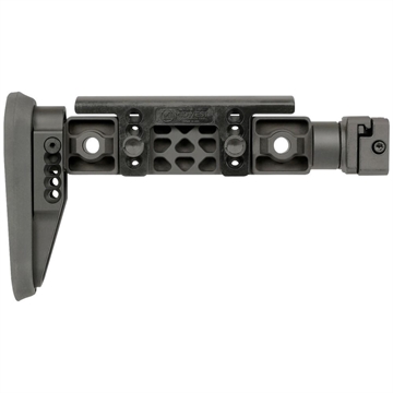 Picture of Midwest Industries Alpha Fixed Beam Stock, Side Folding, Fits AK47 and Other Firearms that Include a 1913 Stock Adapter, Anodized Finish, Black MI-ALPHA-FBSF MIALPHAFBSF