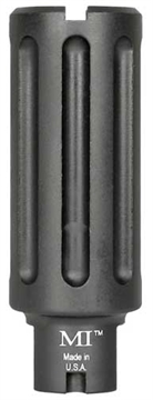 Picture of Midwest Industries Blast Can, M14X 1.0 LH TPI, For .30 Caliber AK Rifles, Overall Length 3.375", Includes Crush Washer, Black Hardcoat Anodized 6061 Aluminum MI-BC762X39