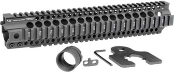 Picture of Midwest Industries Combat Rail T-Series, Free Float Handguard, 12.625" Length, Quad Rail, Includes Barrel Nut and Wrench, Fits AR-15, Black Anodized Finish MI-CRT12.625 MICRT12625