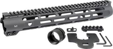 Picture of Midwest Industries Slim Line Handguard, 12.625" Length, M-LOK, Aluminum, Fits AR-15 Rifles, Includes 5-Slot Polymer Rail, Black Anodized Finish MI-SLH12.625 MISLH12625