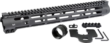 Picture of Midwest Industries Slim Line Handguard, 14" Length, M-LOK. Aluminum, Fits AR-15 Rifles, Includes 5-Slot Polymer Rail, Black Anodized Finish MI-SLH14 MISLH14