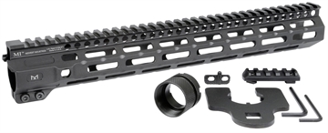 Picture of Midwest Industries Combat Rail M-LOK Handguard, Fits AR-15 Rifles, 14", Wrench Included, Black MI-CRM14 MICRM14