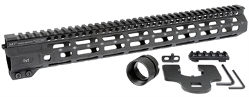 Picture of Midwest Industries Combat Rail M-LOK Handguard, Fits AR-15 Rifles, 15", Wrench Included, Black MI-CRM15 MICRM15