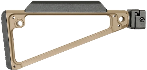 Picture of Midwest Industries MITRISFFDE Triangle Side Folding Stock Flat Dark Earth 6061 Aluminum MITRISFFDE MI-TRI-SF-FDE