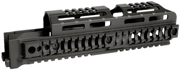 Picture of Midwest Industries Alpha Quad Rail, Picatinny Handguard, Fits AK Style Firearms, 10", Anodized Finish, Black MI-AK-ALPHA-QR-10 MIAKALPHAQR10