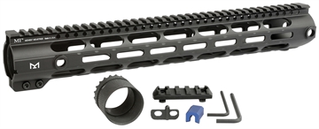 Picture of Midwest Industries Combat Handguard AR-308/LR-308 Black Hardcoat Anodized 15" 6061-T6 Aluminum MICR30815