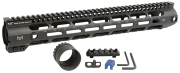 Picture of Midwest Industries Combat Handguard AR-308/LR-308 Black Hardcoat Anodized 15" 6061-T6 Aluminum MICRL30815