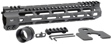 Picture of Midwest Industries Combat Rail Light Weight M-LOK Handguard, Fits AR-15 Rifles, 10.5" Free Float Handguard, Wrench and Mounting Hardware Included, 5-Slot Polymer M-LOK Rail Included, Black MI-CRLW10.5 MICRLW105