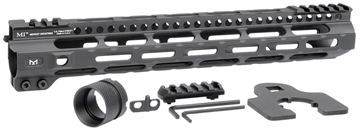 Picture of Midwest Industries Light Weight M-LOK Handguard, Fits AR-15 Rifles, 12.625" Free Float Handguard, Wrench and Mounting Hardware Included, 5-Slot Polymer M-LOK Rail included, Black MI-CRLW12.625 MICRLW12625