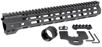 Picture of Midwest Industries Combat Rail M-LOK Handguard, Fits AR-15 Rifles, 12.625", Wrench Included, Black MI-CRM12.625 MICRM12625