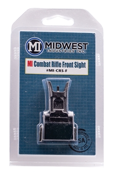 Picture of Midwest Industries Combat Rifle Front Sight, Low Profile, Mil-Spec Sight Height, Ordnance Grade Steel and 6061 Aluminum, Black Finish MI-CRS-F MICRSF