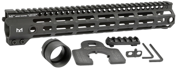 Picture of Midwest Industries Tactical G4M Handguard AR-15 Black Hardcoat Anodized Black 12.6" 6061-T6 Aluminum M-LOK MIG4M12625