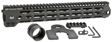 Picture of Midwest Industries Tactical G4M Handguard AR-15 Black Hardcoat Anodized Black 13.3" 6061-T6 Aluminum M-LOK MIG4M13375