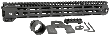Picture of Midwest Industries Tactical G4M Handguard AR-15 Black Hardcoat Anodized Black 15' 6061-T6 Aluminum M-LOK MIG4M15