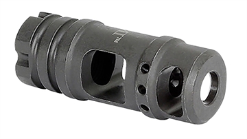 Picture of Midwest Industries AK .30 Cal Two Chamber Muzzle Brake, Black Phosphate Finish, M14 x 1.0 LH, .30 Caliber, For AK MI-MB6 MIMB6