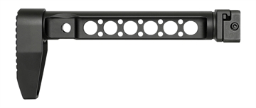 Picture of Midwest Industries Buttstock with Folding Adaptor Black Steel with Minimalistic Butt Plate MISTAPSFLWS