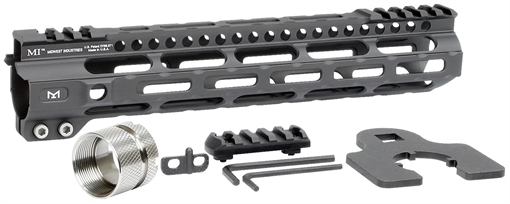 Picture of Midwest Industries Ultralight AR-15 Black Hardcoat Anodized Aluminum/Polymer 10.50" Picatinny/M-LOK MIULW105