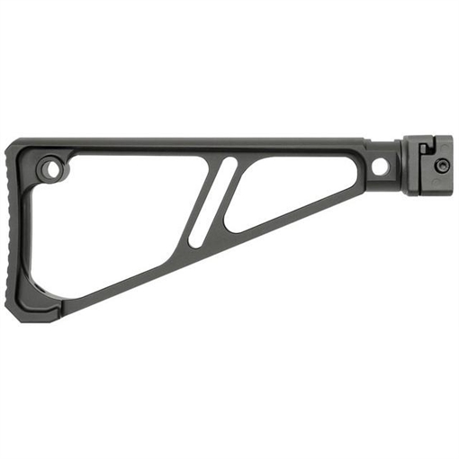 Picture of Midwest Industries Side Folding Fixed Extruded Stock Black Anodized Aluminum for Picatinny Rail MISTAPSFFES
